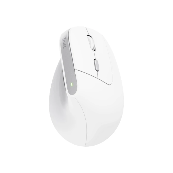 Muis Trust ergonomisch BAYO II draadloos wit