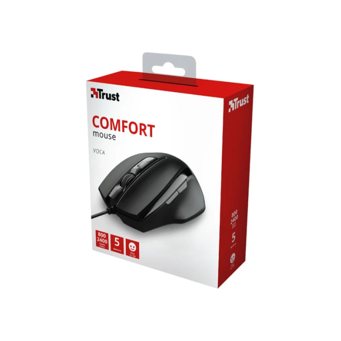 Muis Trust Voca Comfort zwart