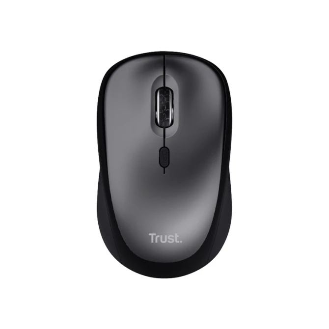 Muis Trust Yvi+ draadloos eco zwart