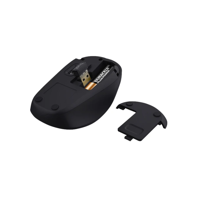 Muis Trust Yvi+ draadloos eco zwart