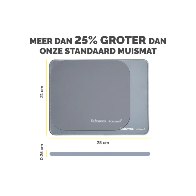 Muismat Fellowes Breyta XL blauw