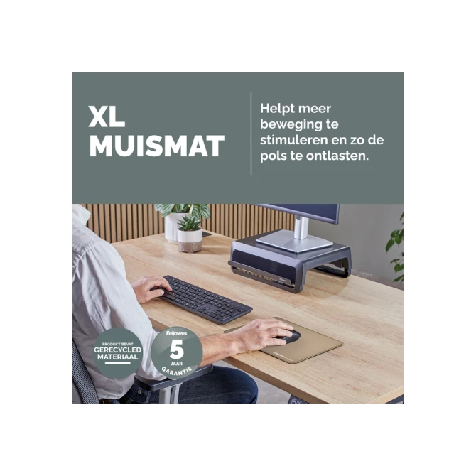 Muismat Fellowes Breyta XL zand