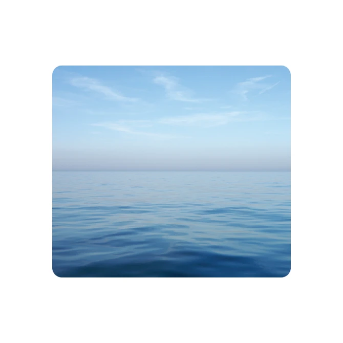 Muismat Fellowes natuur collectie blauwe oceaan 228x203mm