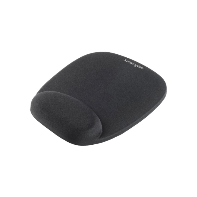 Muismat Kensington met polsondersteuning foam zwart