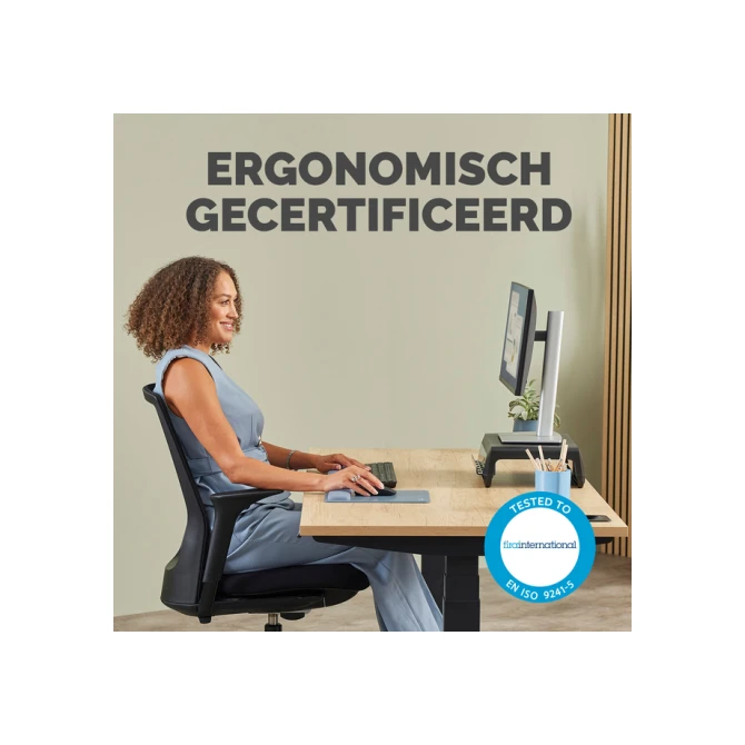 Muismat met polssteun Fellowes Breyta XL blauw
