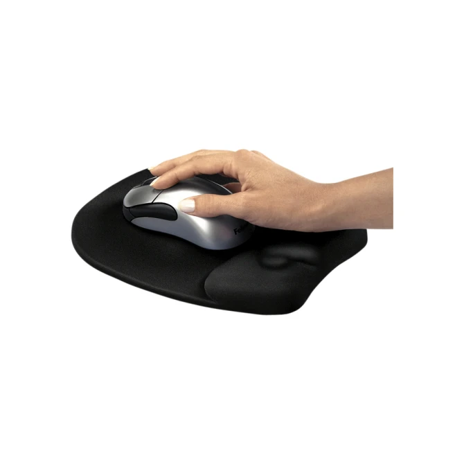Muismat met polssteun Fellowes Memoryfoam zwart