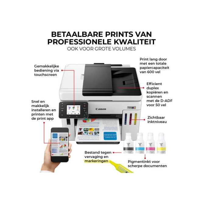 Multifunctional inktjet printer Canon MAXIFY GX7150