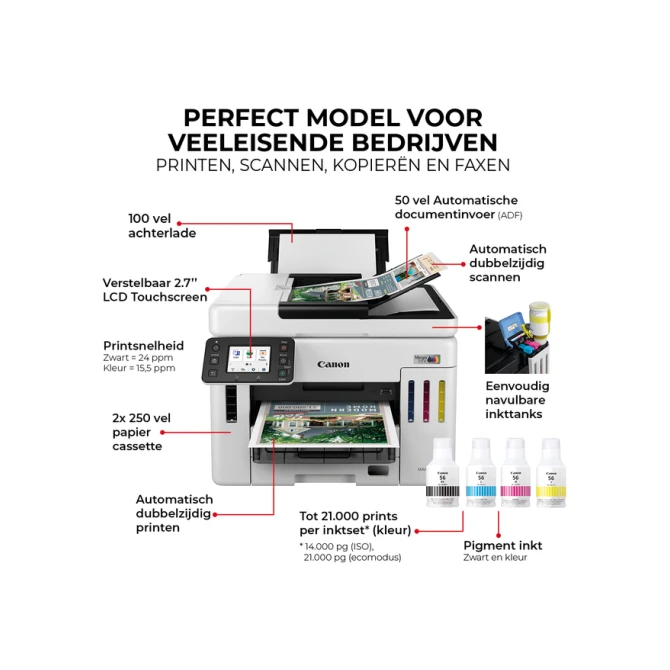 Multifunctional inktjet printer Canon MAXIFY GX7150