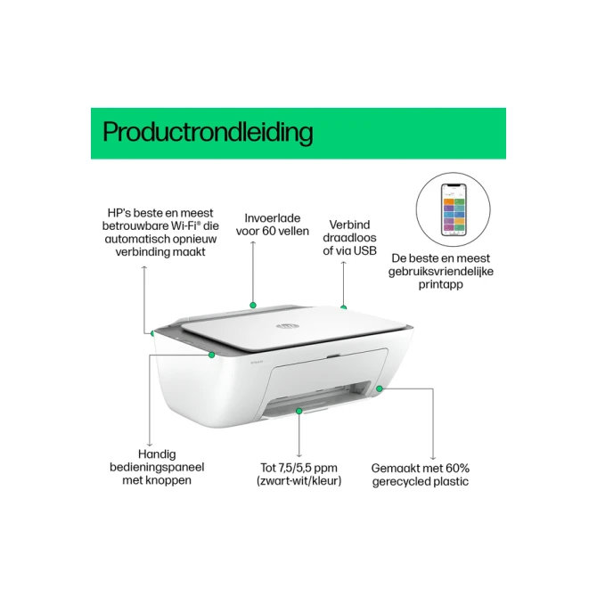 Multifunctional inktjet printer HP Deskjet 2820E