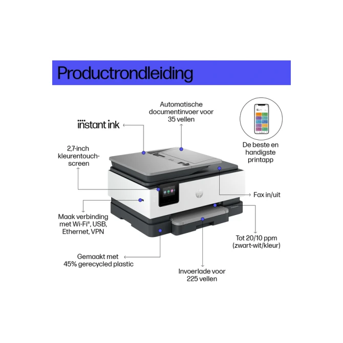 Multifunctional inktjet printer HP Officejet 8132E