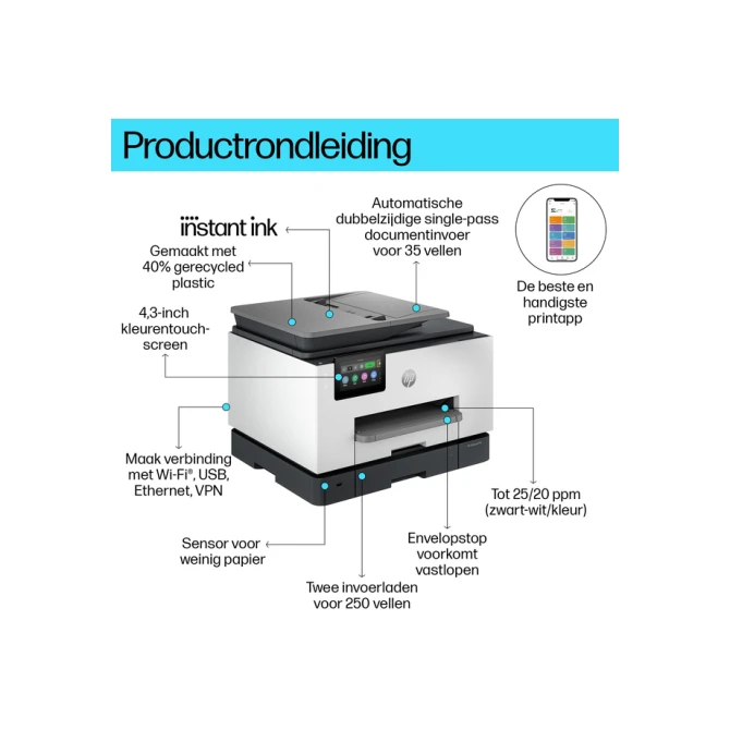 Multifunctional inktjet printer HP Officejet 9132E