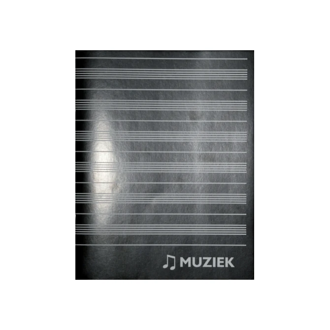 Muziekschrift Qbasic 165x210 36blz 70gr zwart