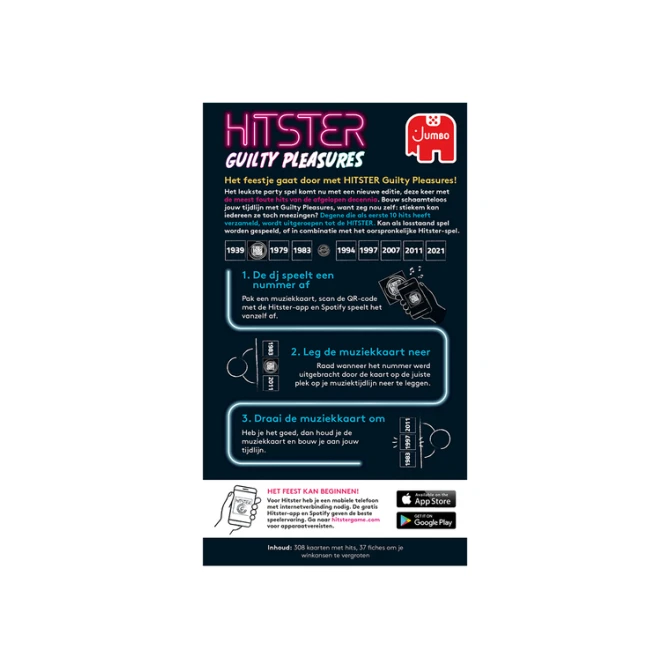 Muziekspel Hitster Guilty Pleasure 16+