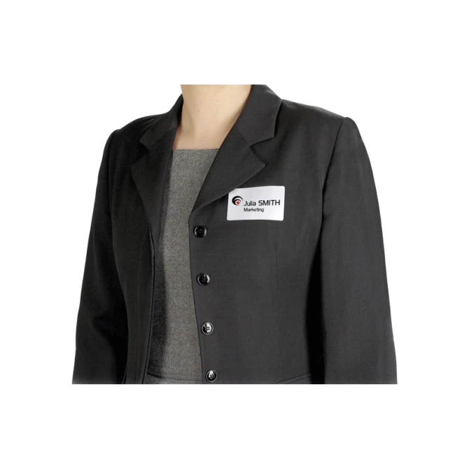 Naambadge etiket Avery Zweckform J4785-20 80x50mm wit 200 etiketten