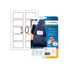 Naambadge etiket HERMA 4405 80X50mm wit rood 200 etiketten