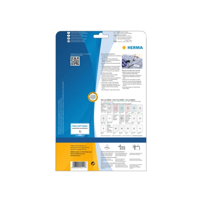 Naambadge etiket HERMA 4511 63.5x29.6mm wit
