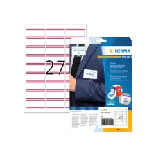 Naambadge etiket HERMA 4512 63.5x29.6mm wit/rood