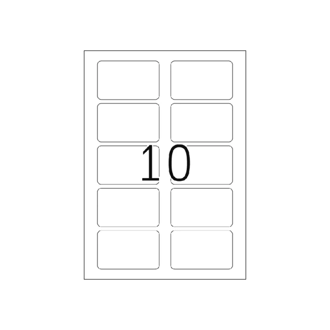 Naambadge etiket HERMA 4514 80x50mm wit