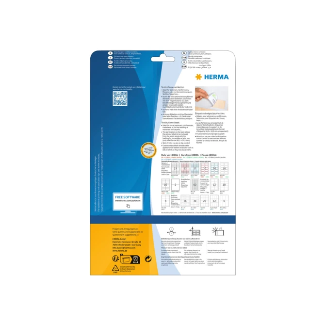Naambadge etiket HERMA 4515 88.9x33.8mm wit