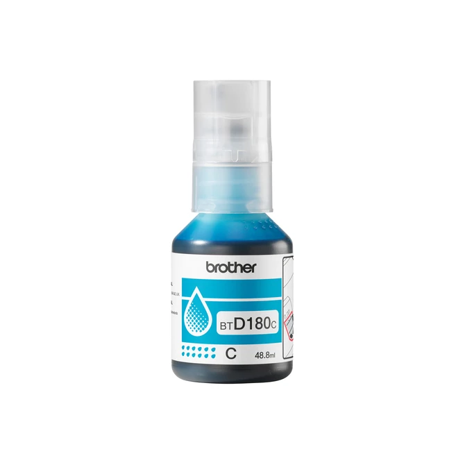 Navulinkt Brother BT-D180C blauw Navulinkt Brother BT-D180C blauw