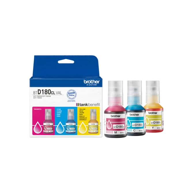 Navulinkt Brother BT-D180CLVAL 3 kleuren