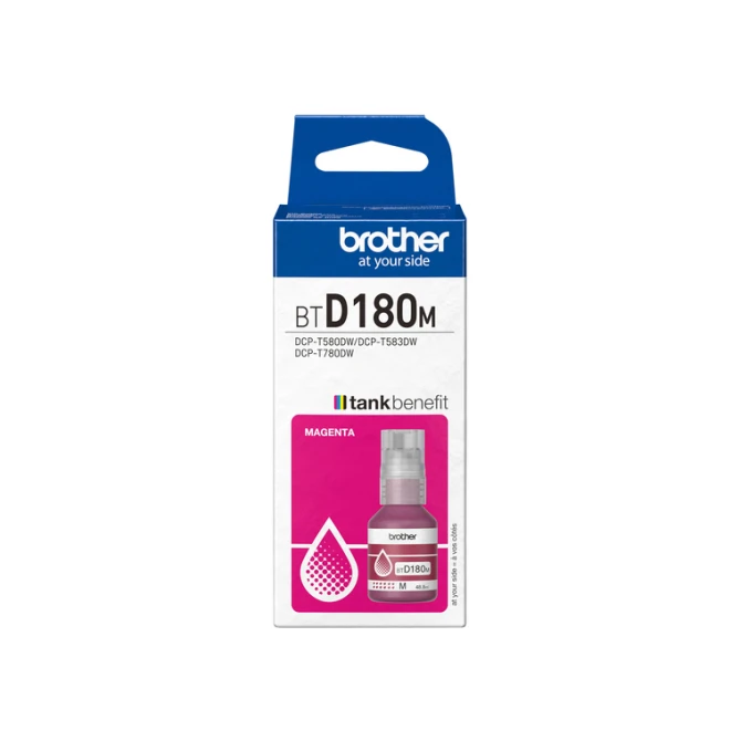 Navulinkt Brother BT-D180M rood