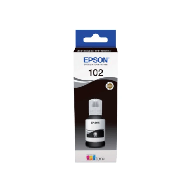 Navulinkt Epson 102 T03R1 zwart