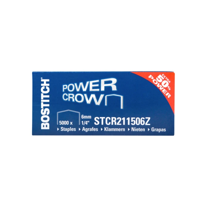 Nieten Bostitch B8 staal STRC2115 6mm gebogen rug 5000 stuks