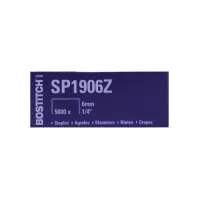Nieten Bostitch SP1906Z staal 6mm rechte rug 5000 stuks Nieten Bostitch SP1906Z staal 6mm rechte rug 5000 stuks