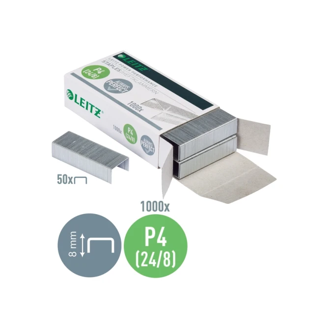 Nieten Leitz 24/8 verzinkt 1000 stuks