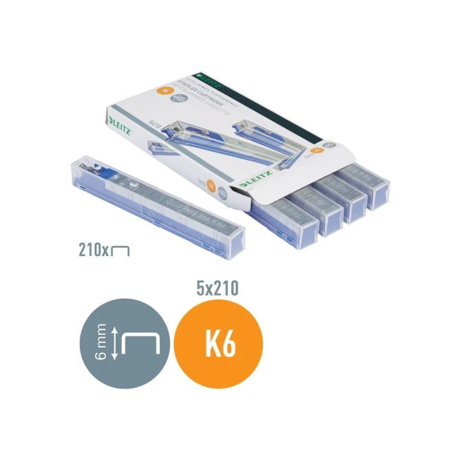 Nieten Leitz cartridge K6 5x210 stuks