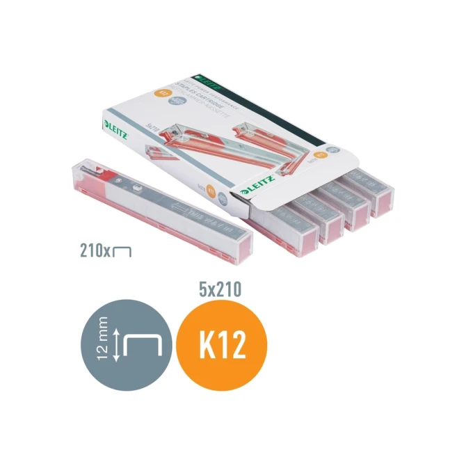 Nieten Leitz cassette K12 26/12 verzinkt 1050 stuks