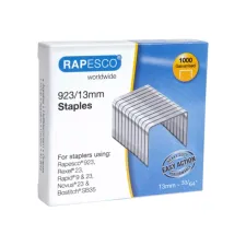 Nieten Rapesco Heavy Duty 923 13mm 1000 stuks zilver