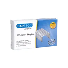 Nieten Rapesco Heavy Duty 923 8mm 1000 stuks zilver
