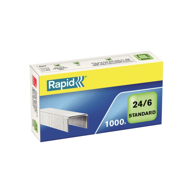 Nieten Rapid 24/6 gegalvaniseerd standaard 1000 stuks