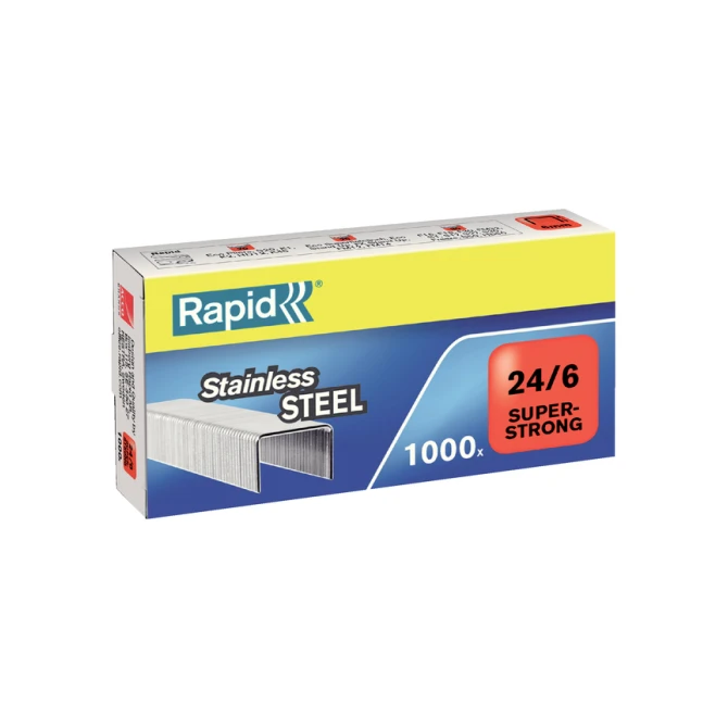 Nieten Rapid 24/6 RVS superstrong 1000 stuks