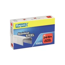 Nieten Rapid 24/8 RVS superstrong 1000 stuks Nieten Rapid 24/8 RVS superstrong 1000 stuks