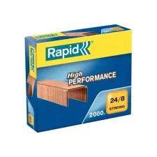 Nieten Rapid 24/8 verkoperd strong 2000 stuks Nieten Rapid 24/8 verkoperd strong 2000 stuks