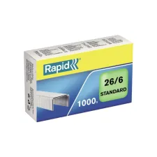 Nieten Rapid 26/6 gegalvaniseerd standaard 1000 stuks Nieten Rapid 26/6 gegalvaniseerd standaard 1000 stuks