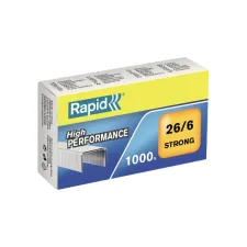 Nieten Rapid 26/6 gegalvaniseerd strong 1000 stuks Nieten Rapid 26/6 gegalvaniseerd strong 1000 stuks
