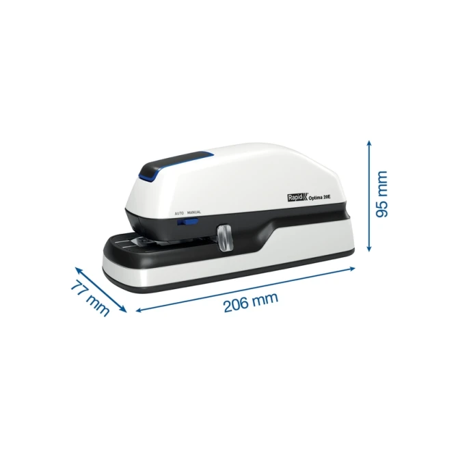 Nietmachine elektrisch Rapid Optima 20 20vel zilver/zwart
