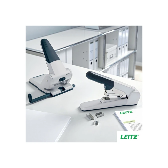 Nietmachine Leitz Heavy Duty Flat Clinch 60 vel zilver