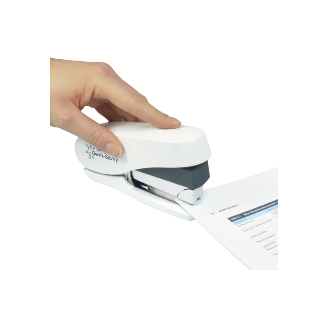 Nietmachine Rapesco Germ-Savvy Less Effort Eco Luna antibacterieel wit