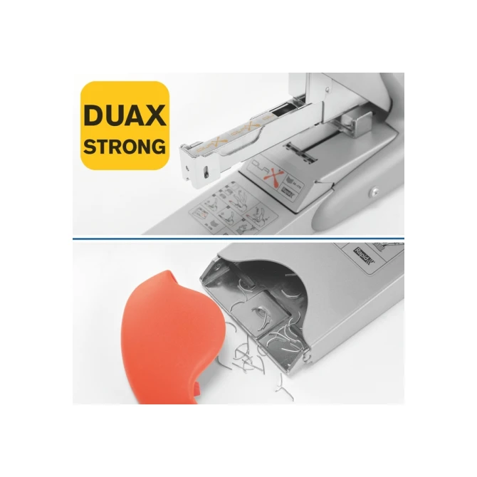 Nietmachine Rapid Supreme duax heavy duty 170 vel zilver/oranje