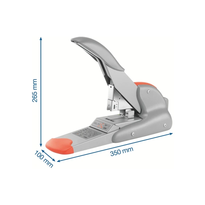 Nietmachine Rapid Supreme duax heavy duty 170 vel zilver/oranje