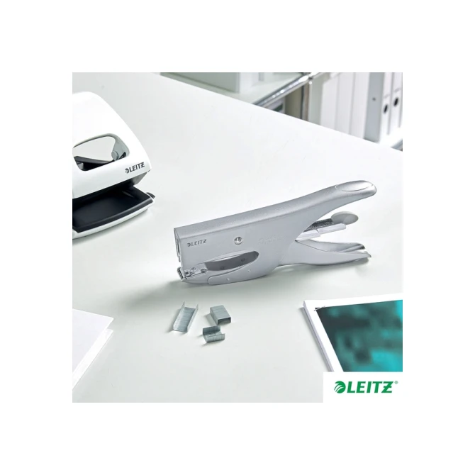 Niettang Leitz achterlaadmodel P3 40 vel zilver