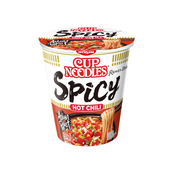 Noodles Nissin hot chili spicy cup
