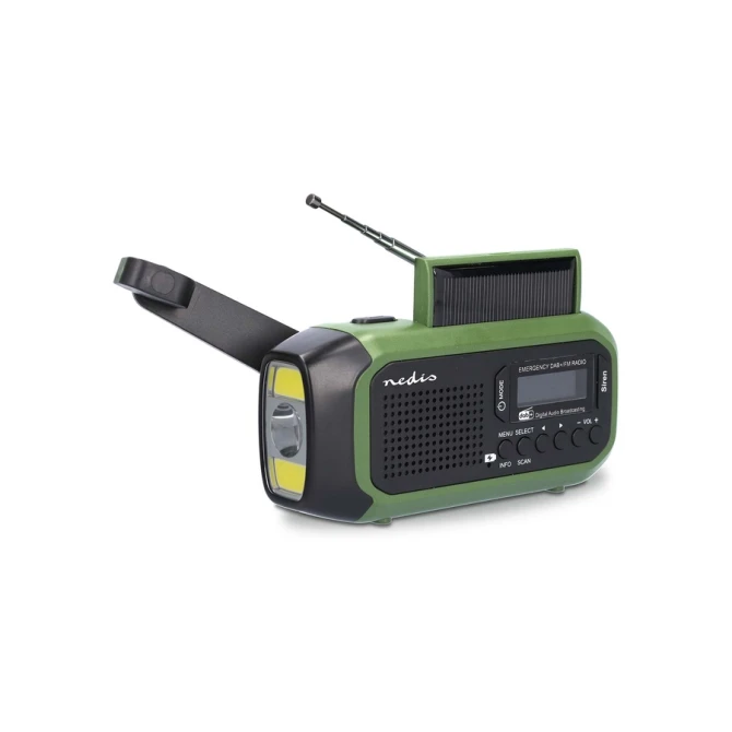 Noodradio Nedis DAB+ FM zonnepaneel