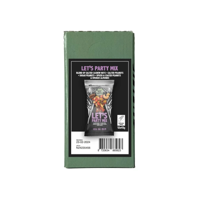 Noten NoyNuts let's party mix zak 45 gram