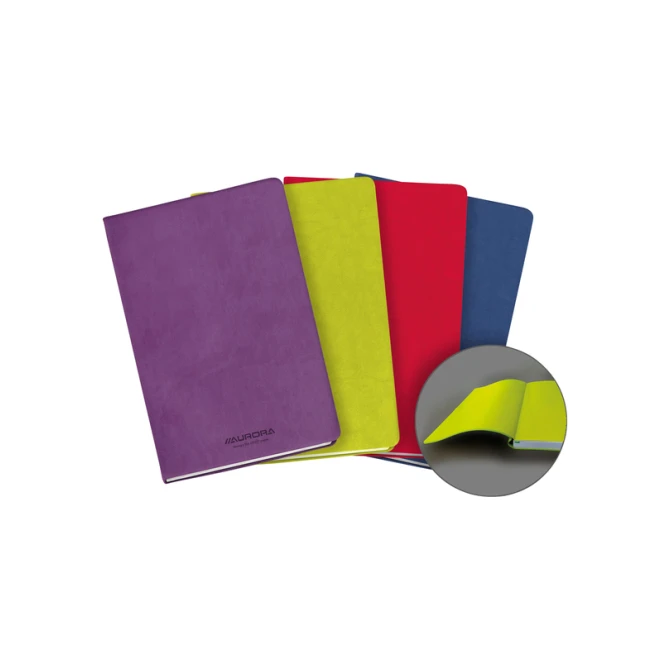 Notitieboek Aurora Capri A5 192blz lijn 80gr assorti